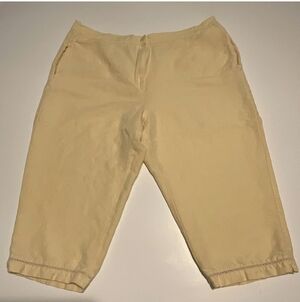 Women's Yellow Capri Pants - Lightweight Everyday Capris